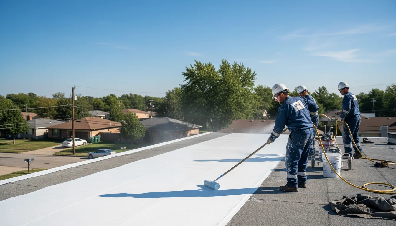 Commercial roof coating in Englewood, KS near me